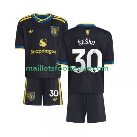 Maillot/Tenue Manchester United Benjamin Sesko 30 Enfant Troisieme 2025/2026